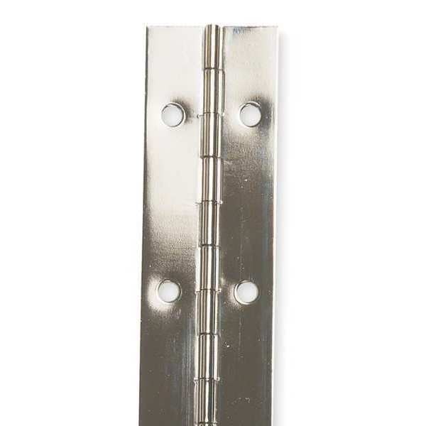 5/8 in W x 48 in H Bright Nickel Continuous Hinge