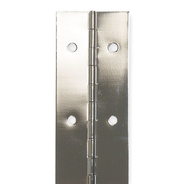 1 in W x 30 in H Nickel Continuous Hinge