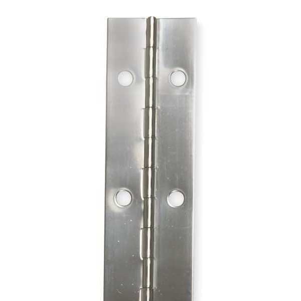 1 in W x 72 in H Stainless steel Continuous Hinge