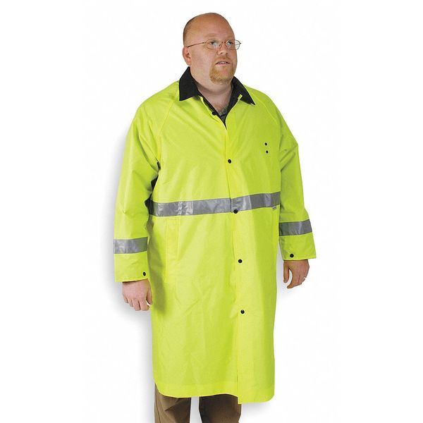 Raincoat, Hi-Vis Lime/Black, M