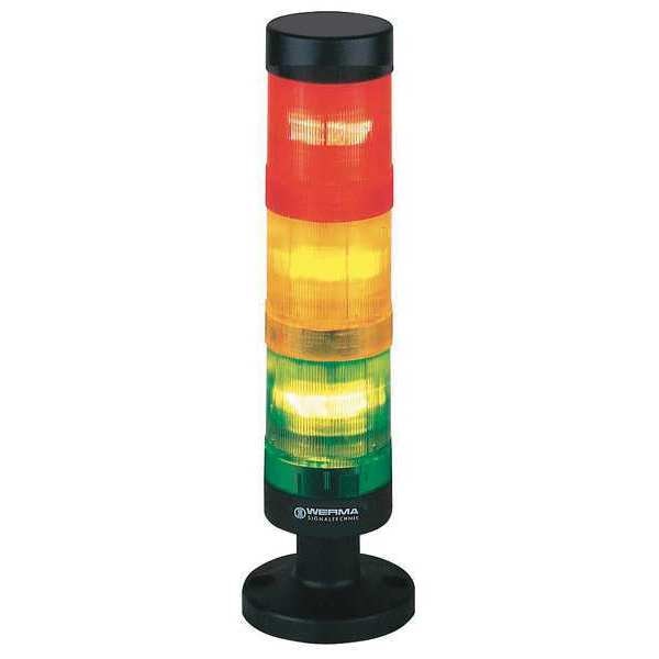 Tower Light, 24VAC/DC, Amber, Green, Red