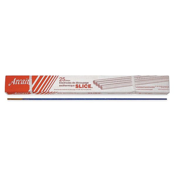 Exothermic Cutting Rods Flux Coated, Pk25, Pk25
