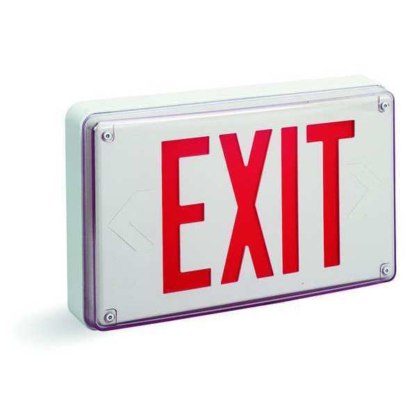 Ext Sgn, Alum, White, 13 7/8in, 2W