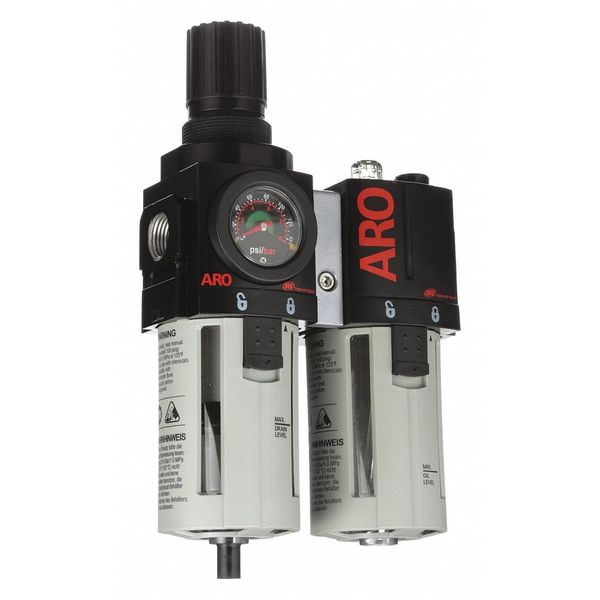 FRL, 1/2 In. NPT, 120 cfm, 150 psi