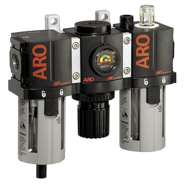 FRL, 1/2 In. NPT, 150 cfm, 150 psi