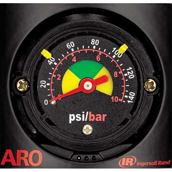 Pressure Gauge, 0 to 160 psi, 1/8 in MNPT, Plastic, Black