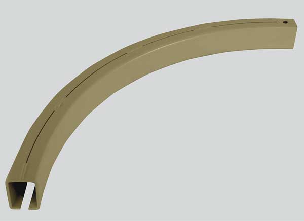 Horizontal Curve, Radius 4Ft, 90Deg