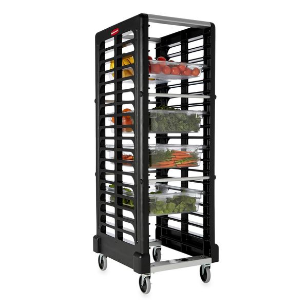 End-Load Rack, 23 3/4x28 3/4x67 7/8, Black