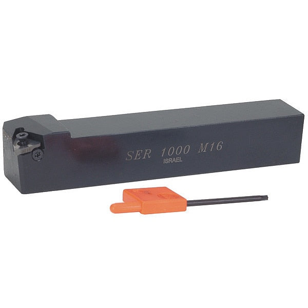 Indexable Thread Turning Tool Holder, 5 in L, - Insert Shape