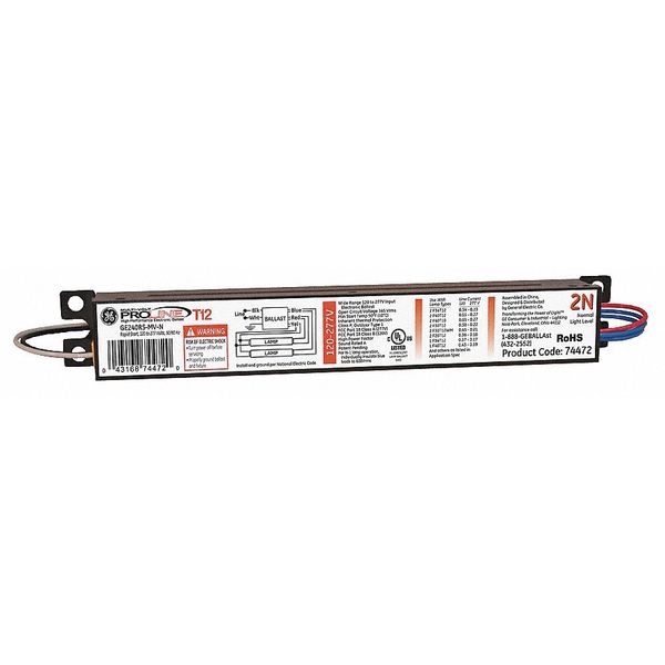 GE LIGHTING 28 to 75 Watts, 1 or 2 Lamps, Electronic Ballast