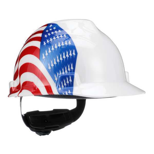 Front Brim Hard Hat, Type 1, Class E, Ratchet (4-Point), Red