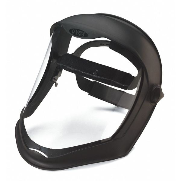 Faceshield Visor, Bionic, Clear, Uncoated, Polycarbonate, 9 1/2 in Visor Height