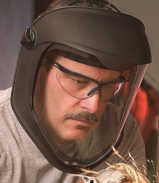 Bionic Shield Assembly with Ratchet Adjustment Suspension, Anti-Fog/Anti-Scratch, Clear Lens