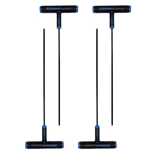Metric Plain Ball Hex Key, 5 mm Tip Size, 9 in Long, 4 in Short