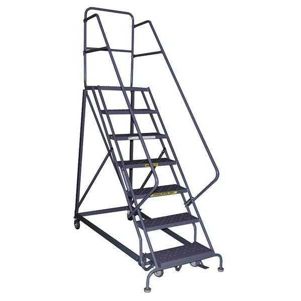 146 in H Steel Rolling Ladder, 11 Steps