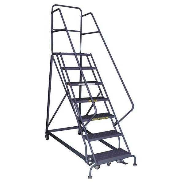 146 in H Steel Rolling Ladder, 11 Steps