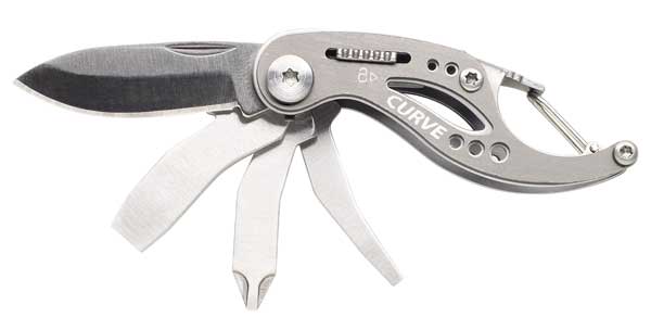 Multi-Tool Folding Knife, Gray, 6 Function
