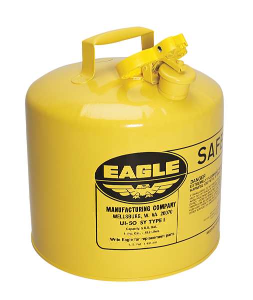 5 gal. Yellow Galvanized steel Type I Safety Can for Diesel