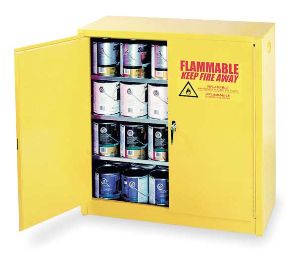 Paints and Inks Cabinet, 40 gal., Yellow