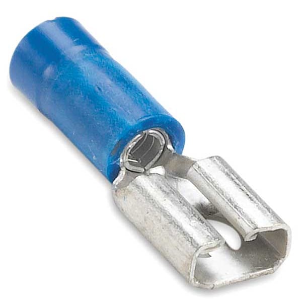 Female Disconnect, Blue, 16-14AWG, PK100