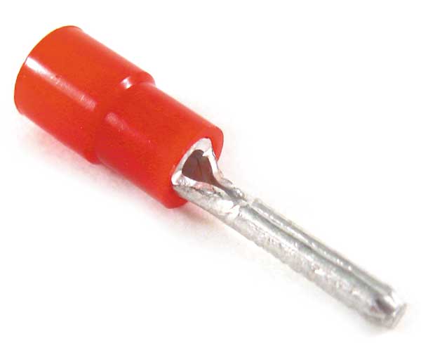 22-18 AWG Vinyl Pin Terminal PK100