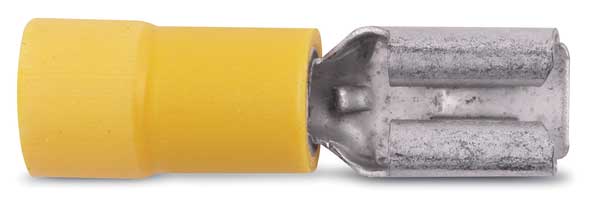 Female Disconnect, Yellow, 12-10AWG, PK50
