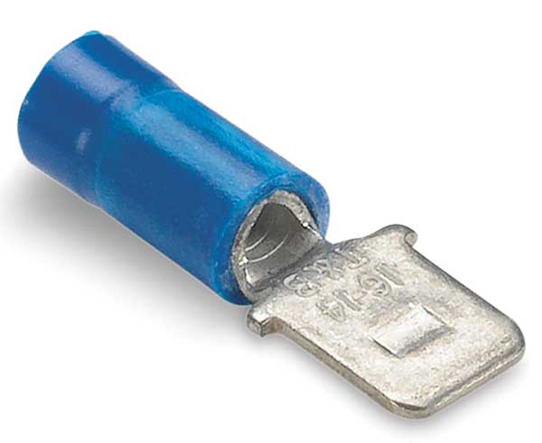 Male Disconnect, Blue, 16-14AWG, PK100
