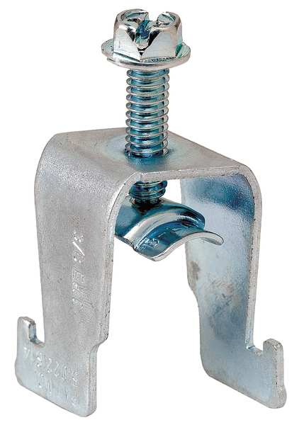 Conduit Clamp, 3/8 In EMT, Silver