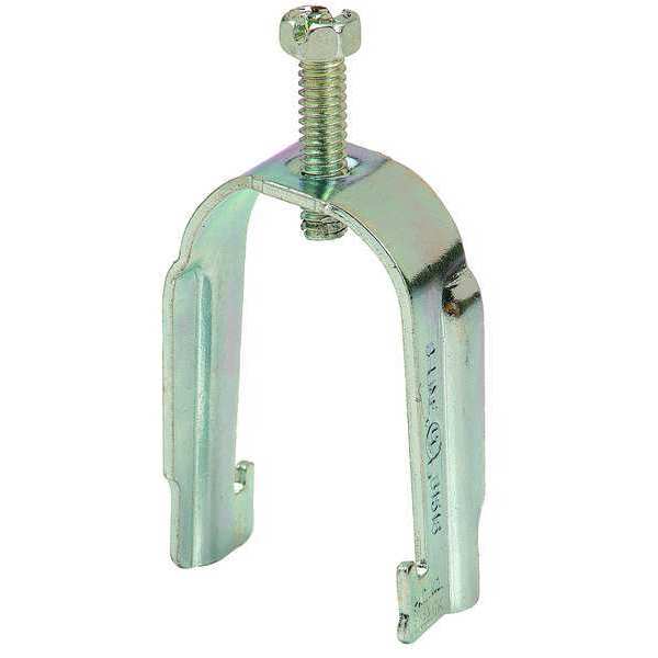 Conduit Clamp, 1-1/4 In EMT, Silver