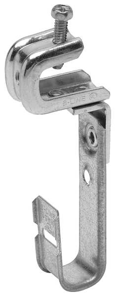 J-Hook, 1/8-5/8In Flange, 3/4In Max Cap