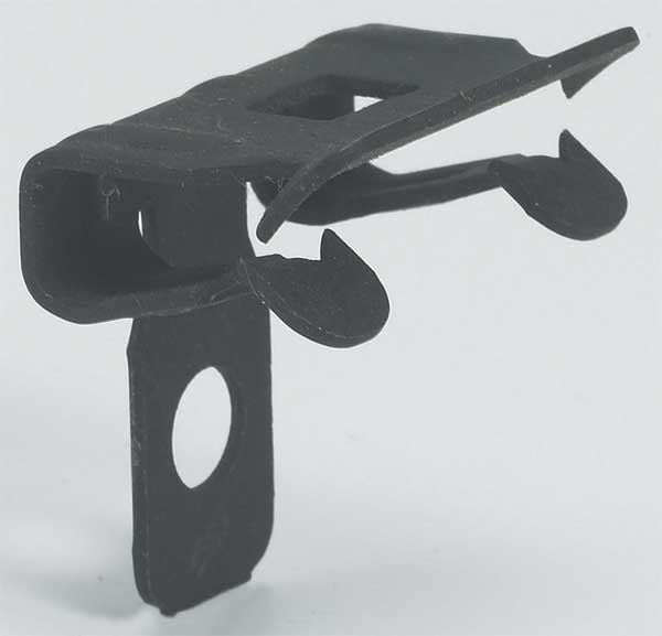 Flange Clip, Steel, Zinc Phosphate