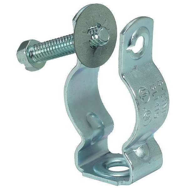 Conduit Clamp, Steel, Zinc Plated