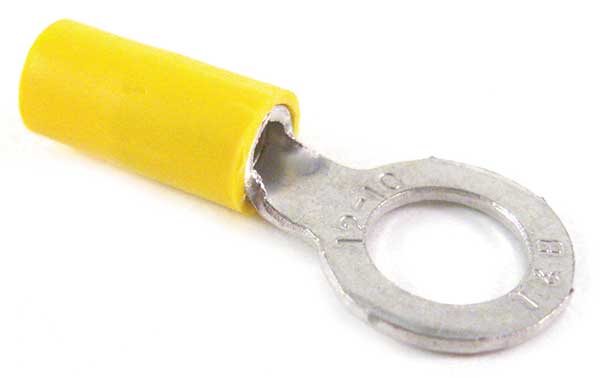 12-10 AWG Vinyl Ring Terminal 3/8