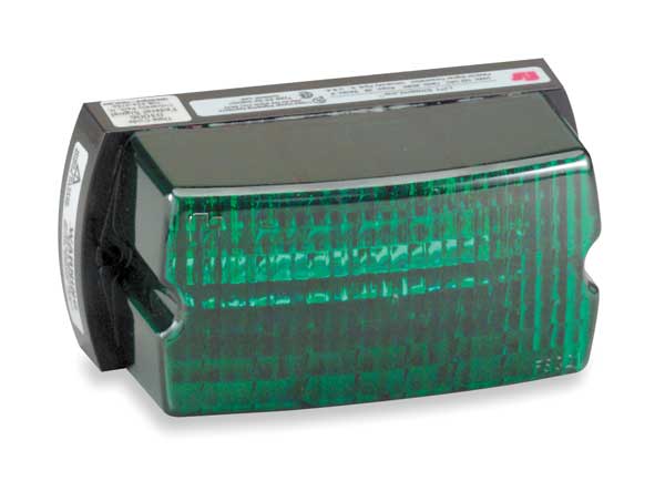 Low Profile Warning Light, Strobe, Green