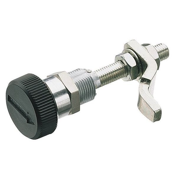 Cam Latch, Nonlocking, Black Plastic, Adjustable: NO