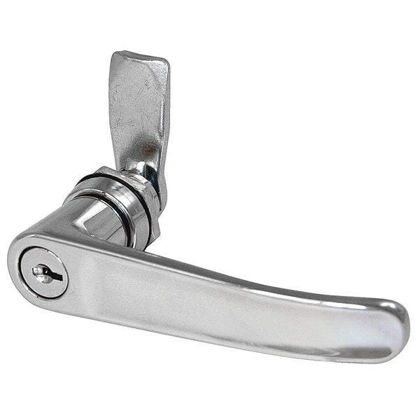 Cam Latch, Keyed, Polished Chrome