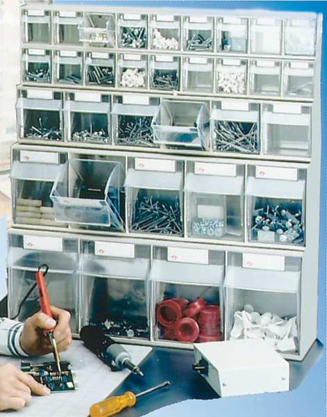 Tip Out Bin Unit, 5 Tip Bins