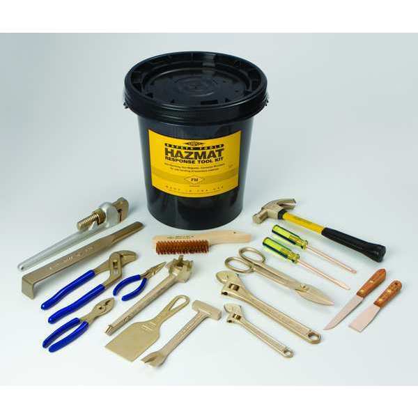 Hazmat Nonsparking Tool Set, 17 pc.