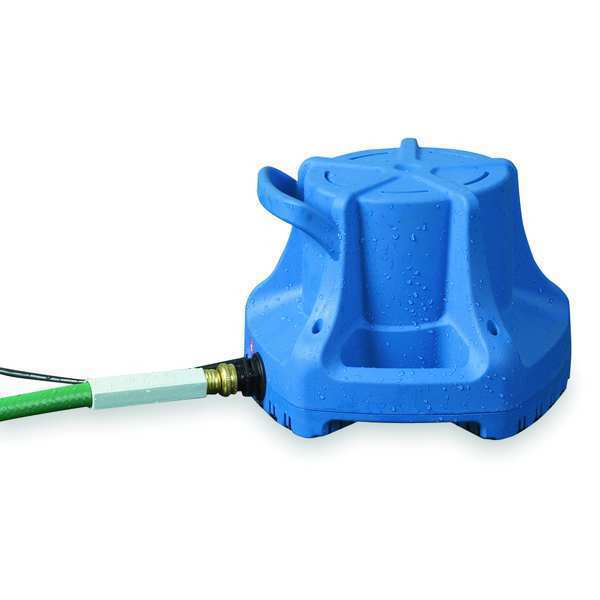 Pool Cover Pump, 1/3 hp, 115V AC, 22 ft Max Head, 1 in Intake and Discharge Size