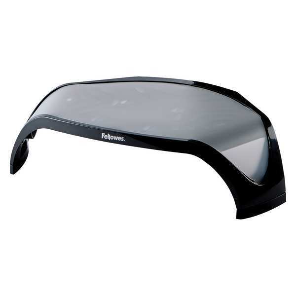 Corner Monitor Riser, Plastic, Black/Slvr
