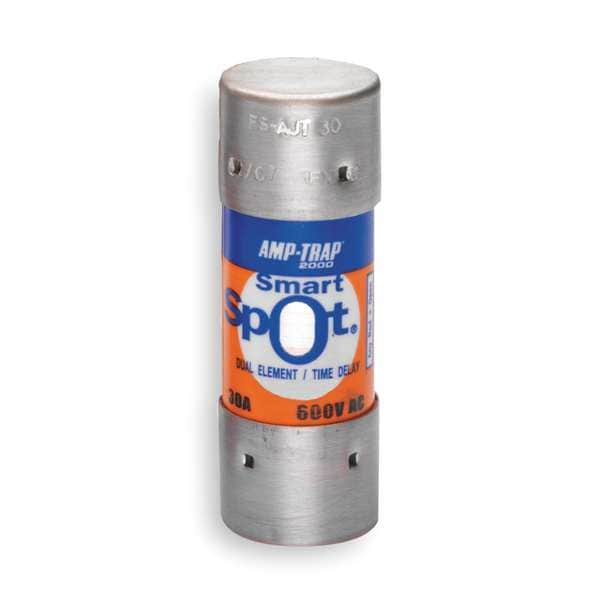 Fuse, Time Delay, 12A, AJT Series, 600V AC, 500V DC, 2-1/4