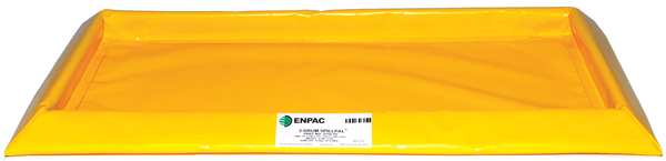 Drum Spill Containment Pallet, 14 gal Spill Capacity, 2 Drum, PVC Fabric