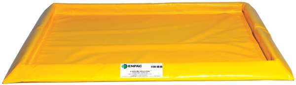 Drum Spill Containment Pallet, 29 gal Spill Capacity, 4 Drum, 5 lbs., PVC Fabric