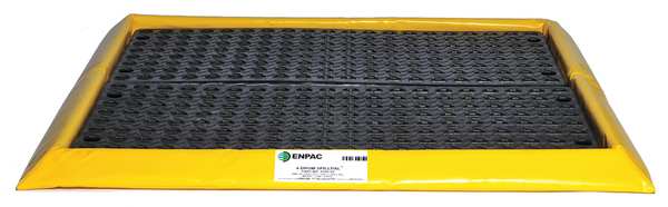 Drum Spill Containment Pallet, 29 gal Spill Capacity, 4 Drum, 5 lbs., PVC Fabric