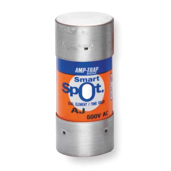 Fuse, Time Delay, 45A, AJT Series, 600V AC, 500V DC, 2-3/8