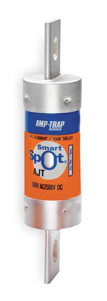Fuse, Time Delay, 250A, AJT Series, 600V AC, 500V DC, 7-1/8