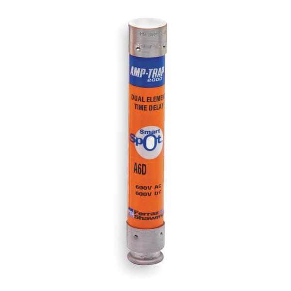 Fuse, Time Delay, 1/10A, A6D-R Series, 600V AC, 600V DC, 5