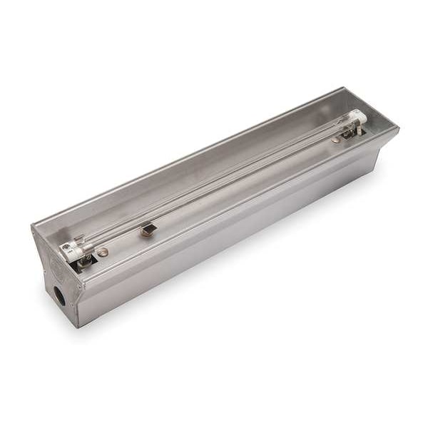 Electric Infrared Heater, Horizontal Only, Aluminum, 21,325 BtuH