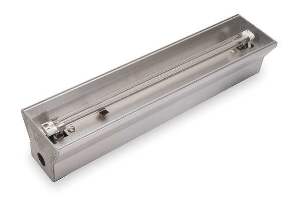 Electric Infrared Heater, Horizontal Only, Aluminum, 6824 BtuH