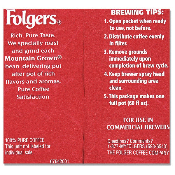 Coffee Packet, Classic Roast, Regular, PK42